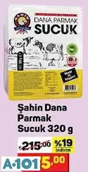 ŞAHİN DANA PARMAK SUCUK 320G